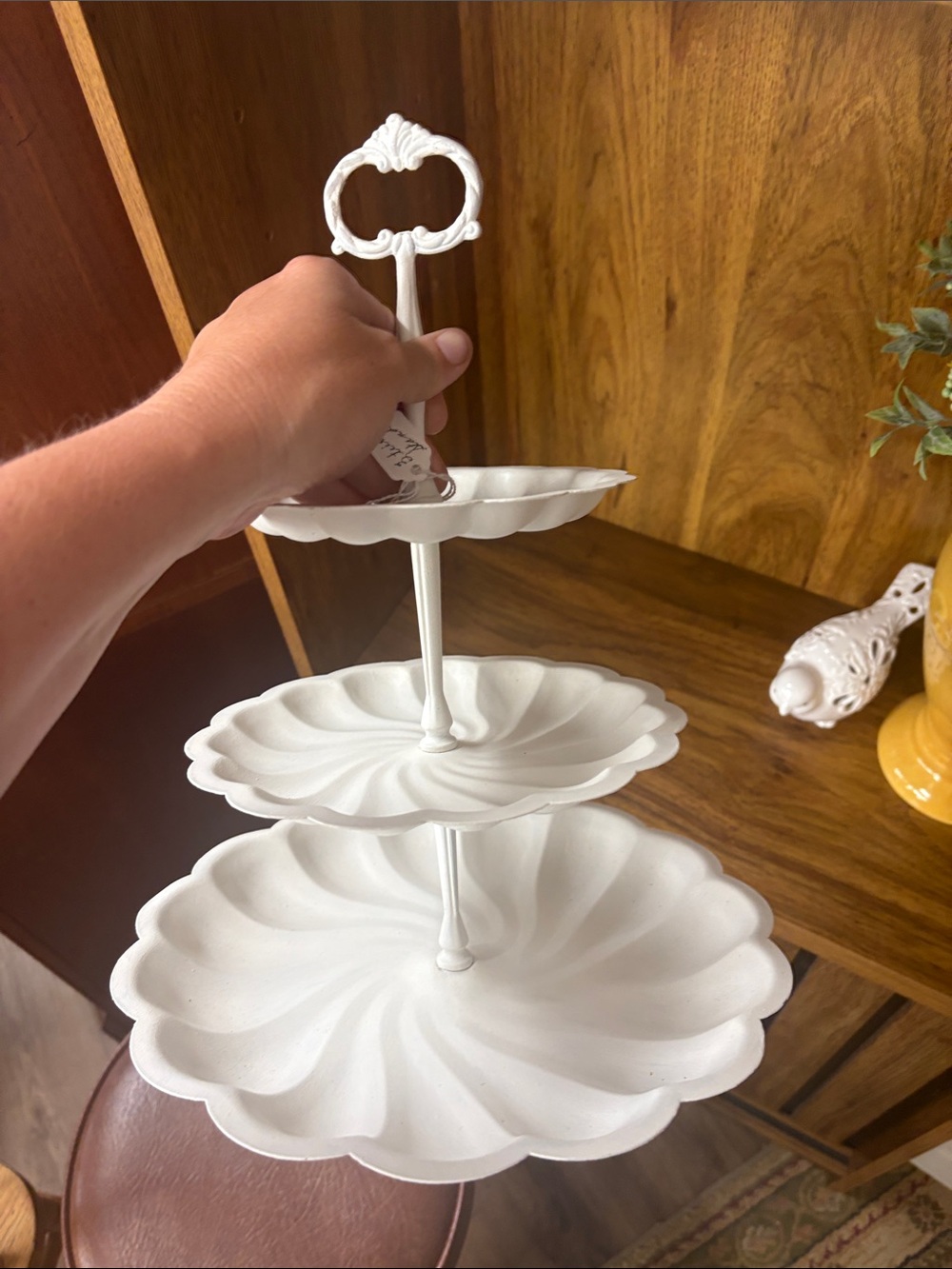 White 3-Tier Decorative Serving Stand - Home Kitchen - Picture 3 of 3